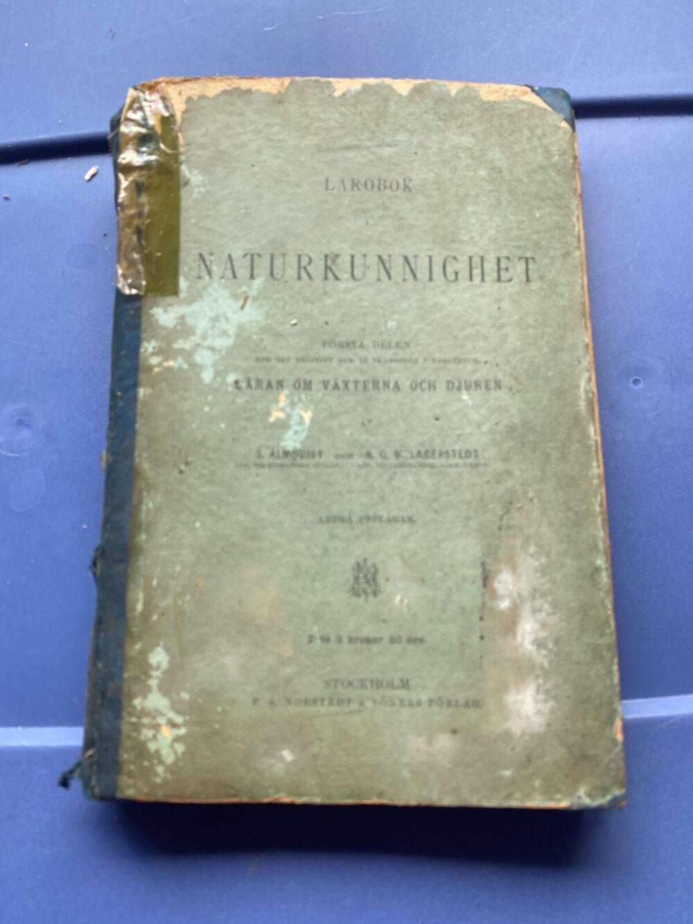Naturkunnighet Första Delen-Laran om Växterna och Djuren Lärobok 1879 Book